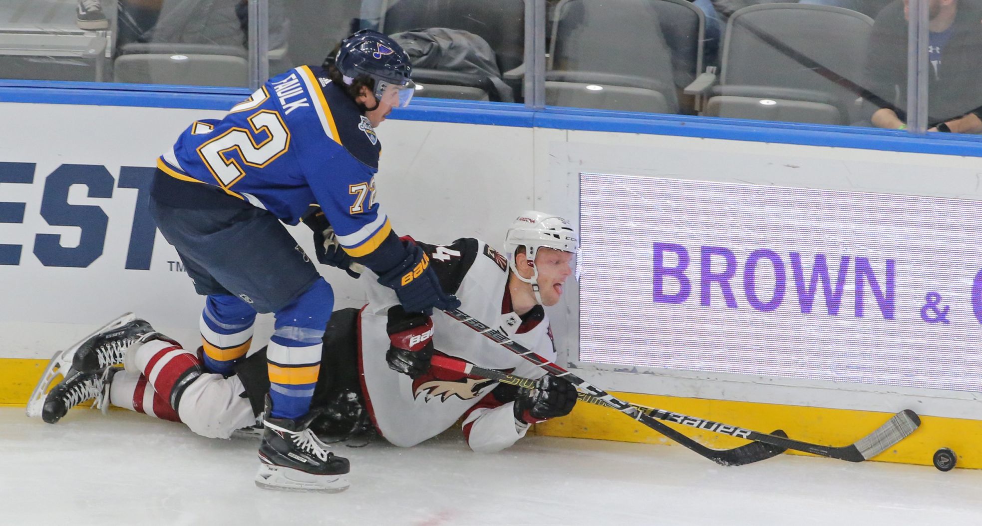 The Blues take on the Coyotes at Enterprise